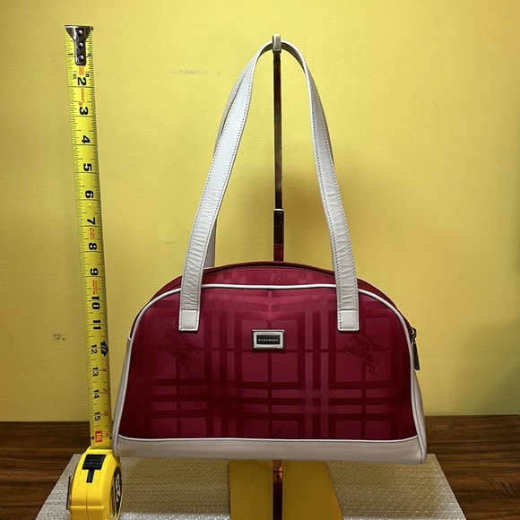 Burgundy Burberry Bowling bag - Picture 13 of 17